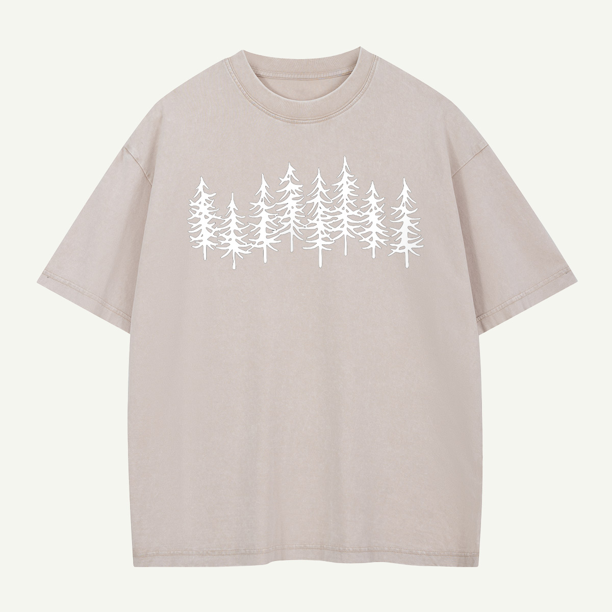 Pine Tree Line Washed T-Shirt
