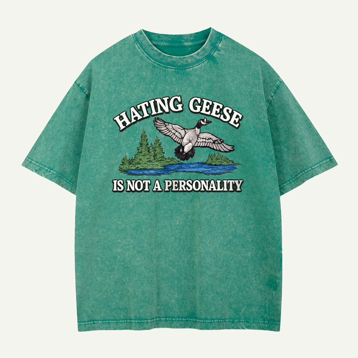 Hating Geese Washed T-Shirt