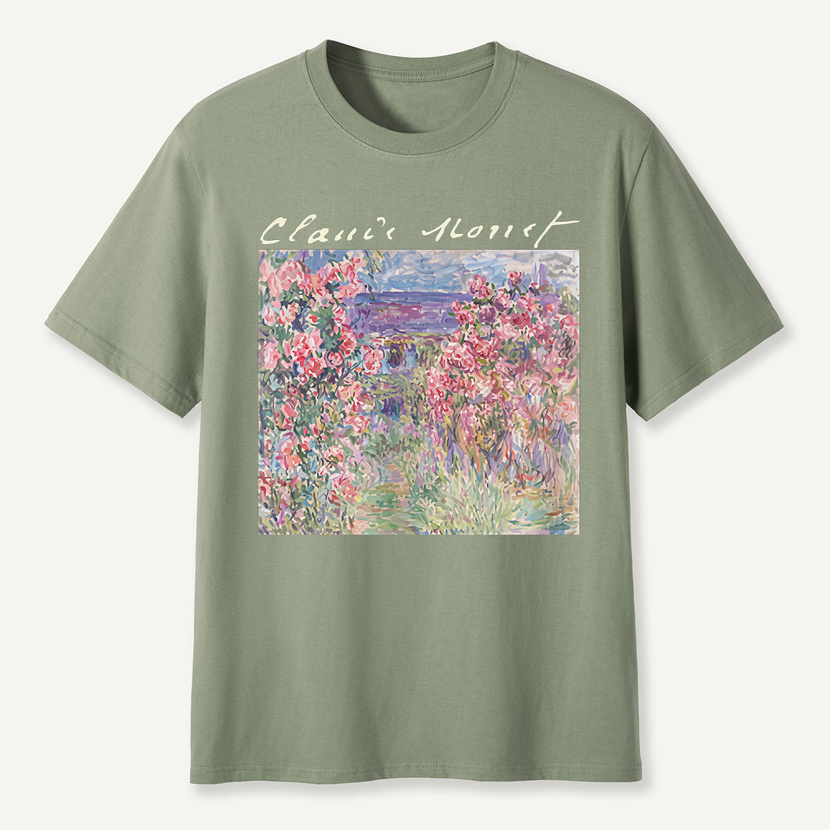 Starry Night Sunset Cat Seaside T-Shirt