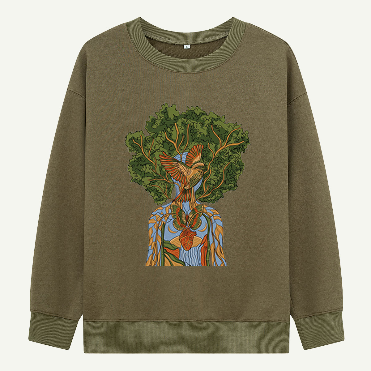 Tree Bird Anatomy Sweatshirts