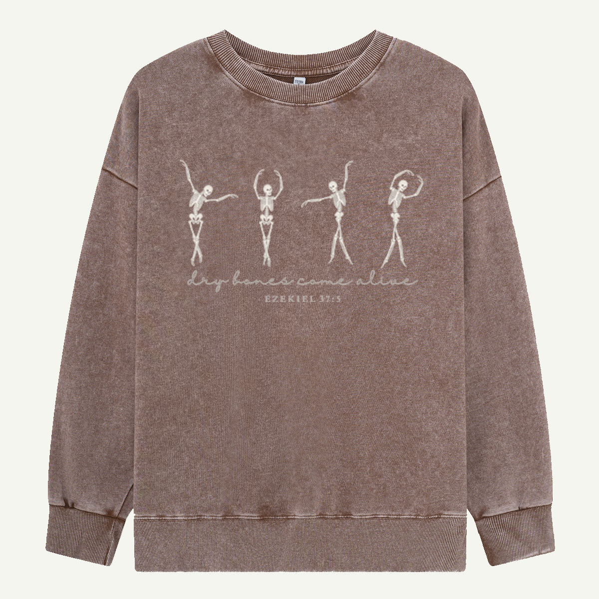 Dry Bones Come Alive Skeleton Dance Washed Sweatshirts