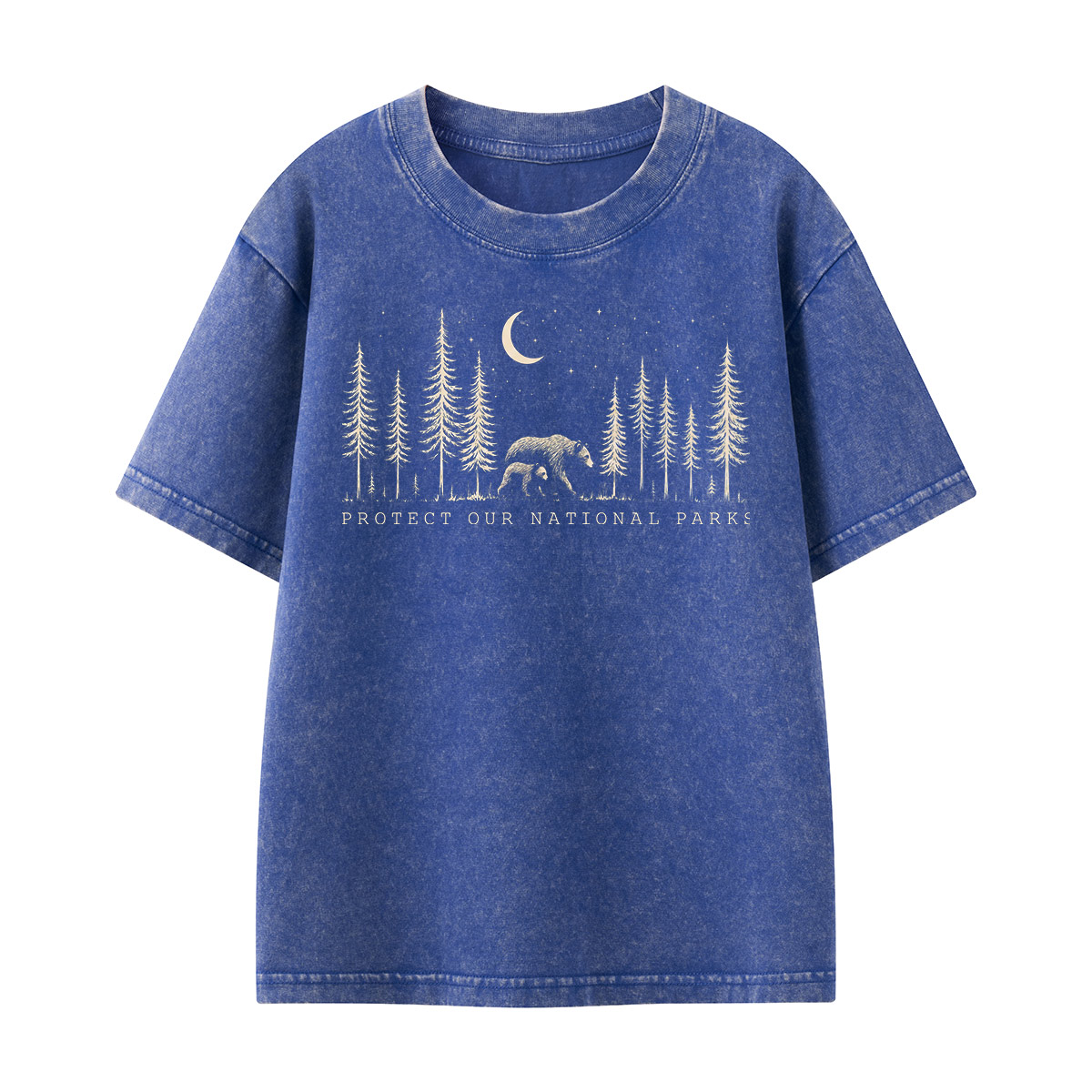 Protect The National Parks Environmental Activism Kids Washed T-Shirt