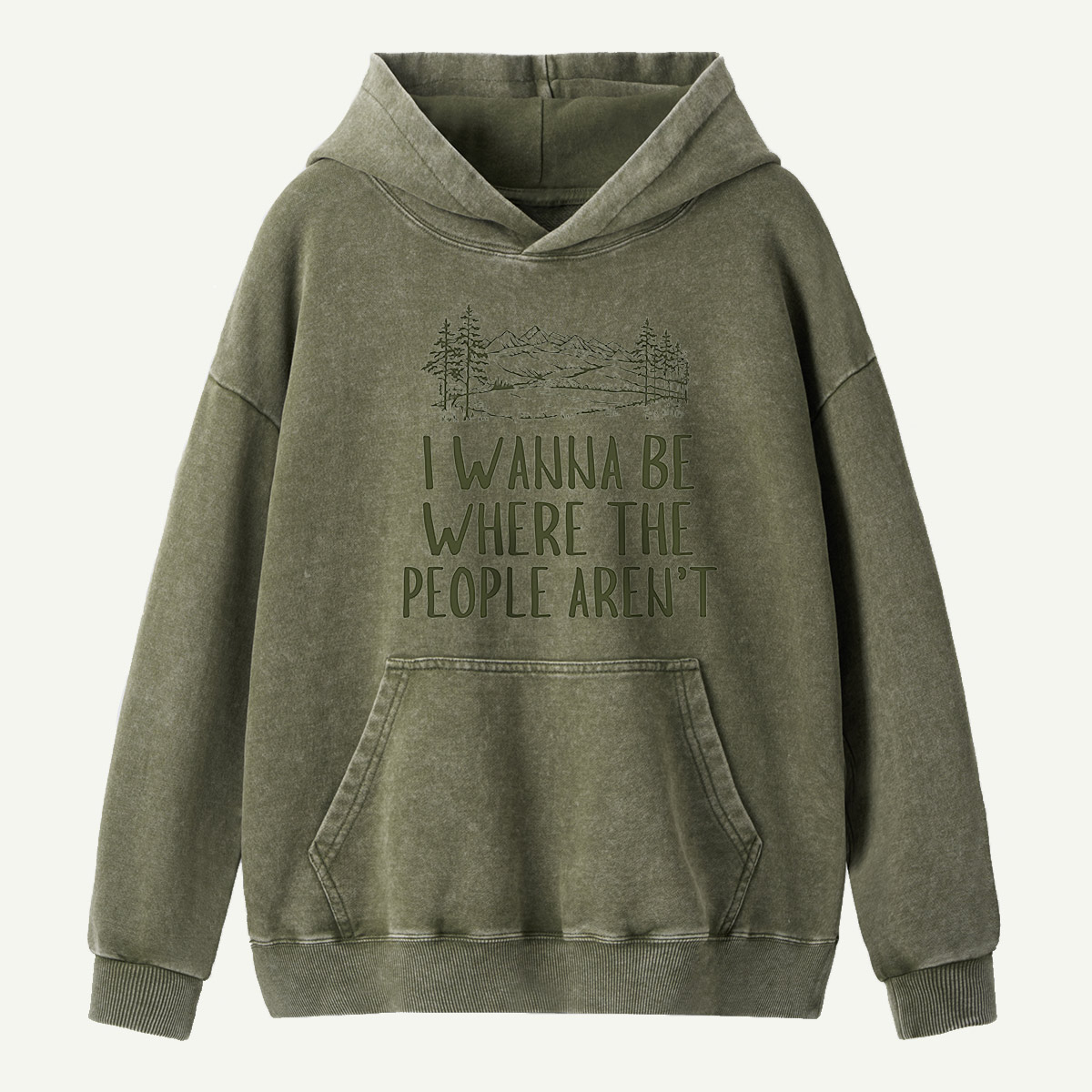 I Wanna Be Where The People Arent Washed Hoodie