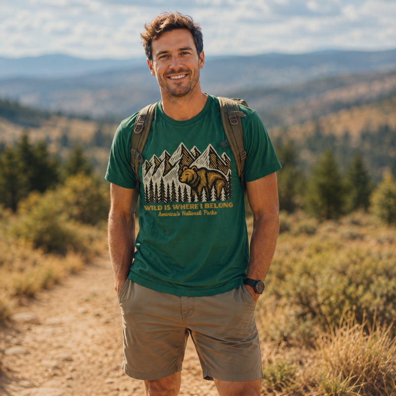 Wild Is Where I Belong Bear Mountains T-Shirt