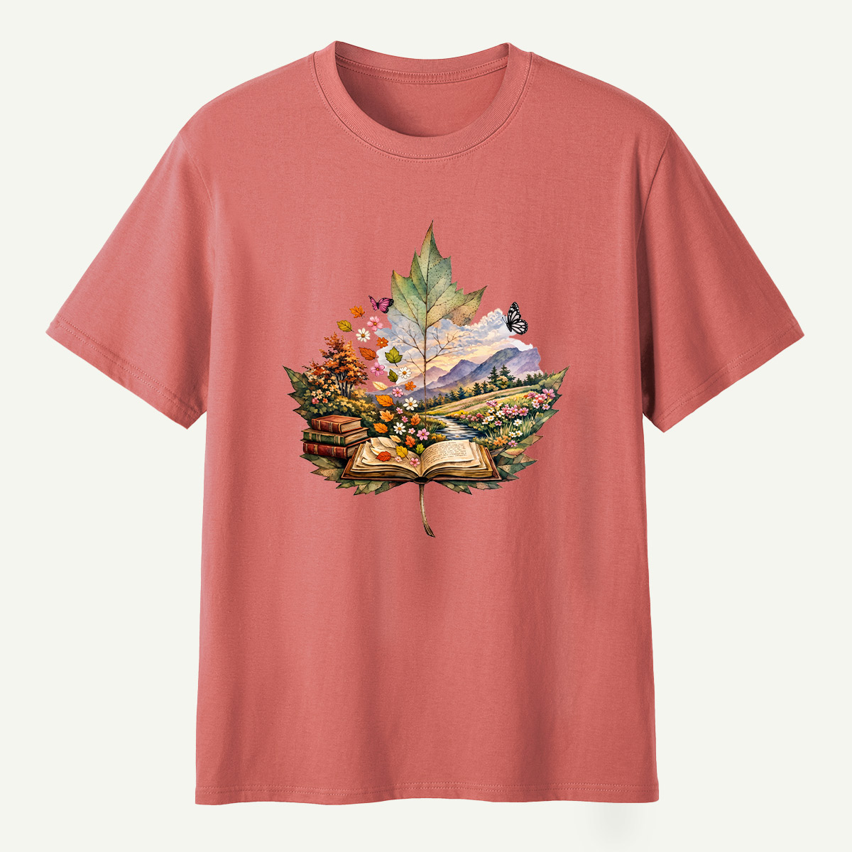 Autumn Leaf Forestscape T-Shirt