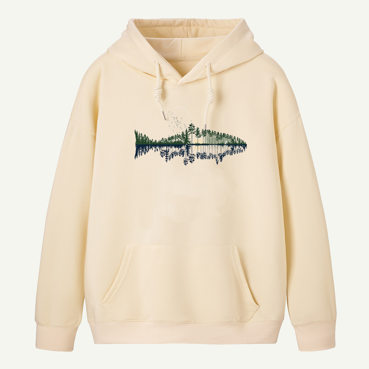 Fishscape Moonlit Forest Hoodie