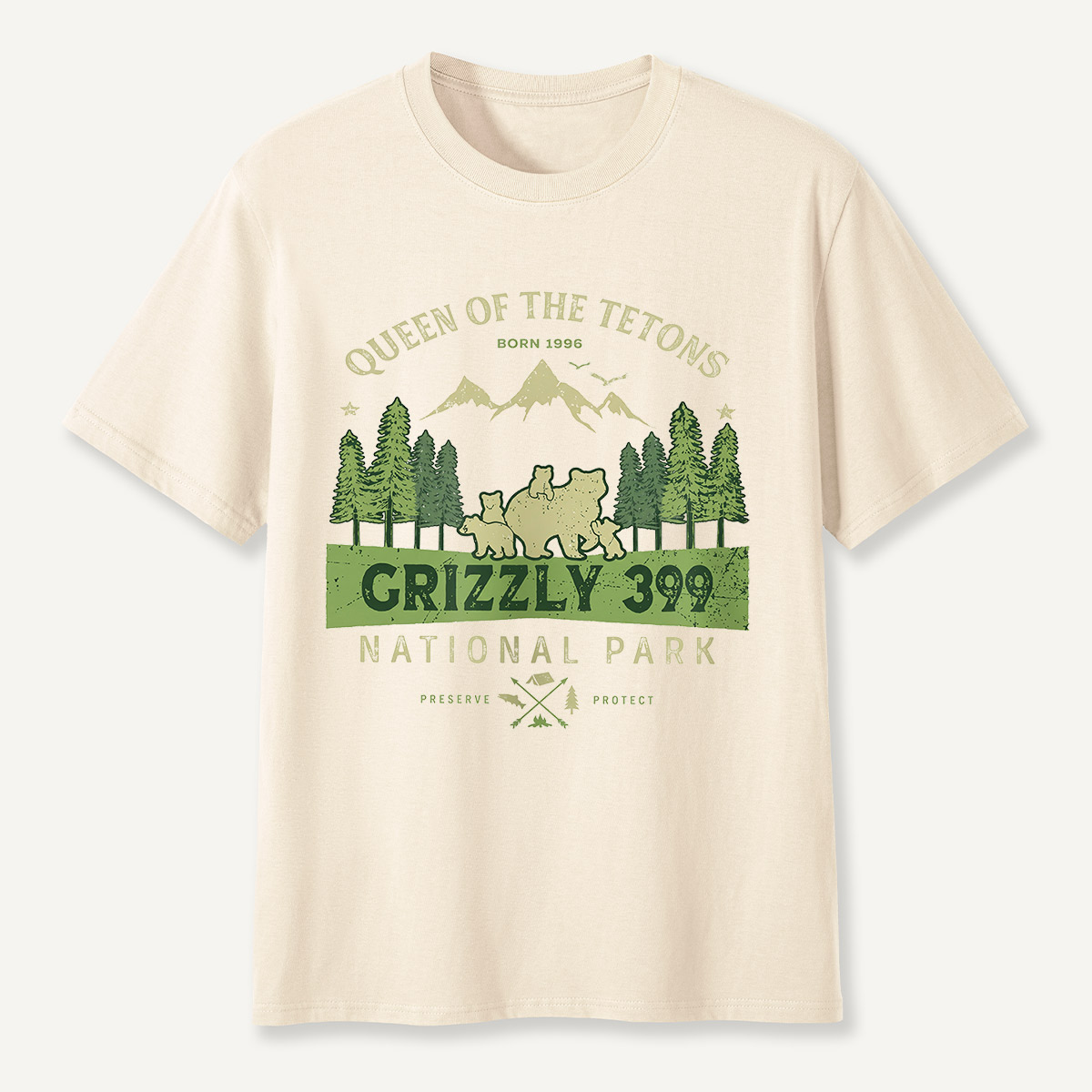 Legend of the Tetons Grizzly 399 National Park T-Shirt
