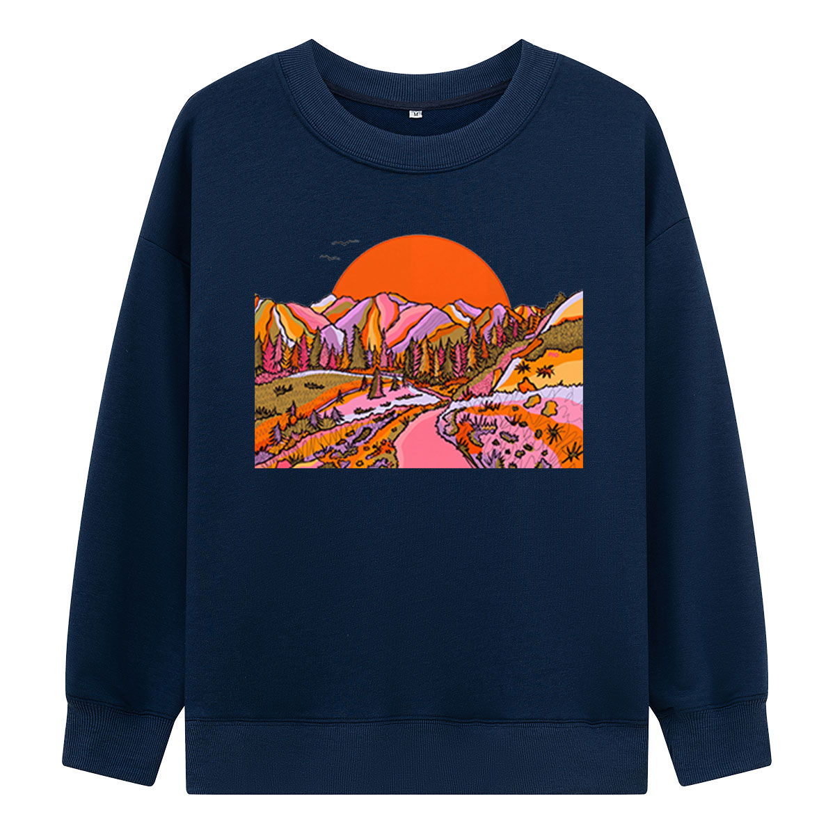 Colorful Mountain Landscape Sweatshirts
