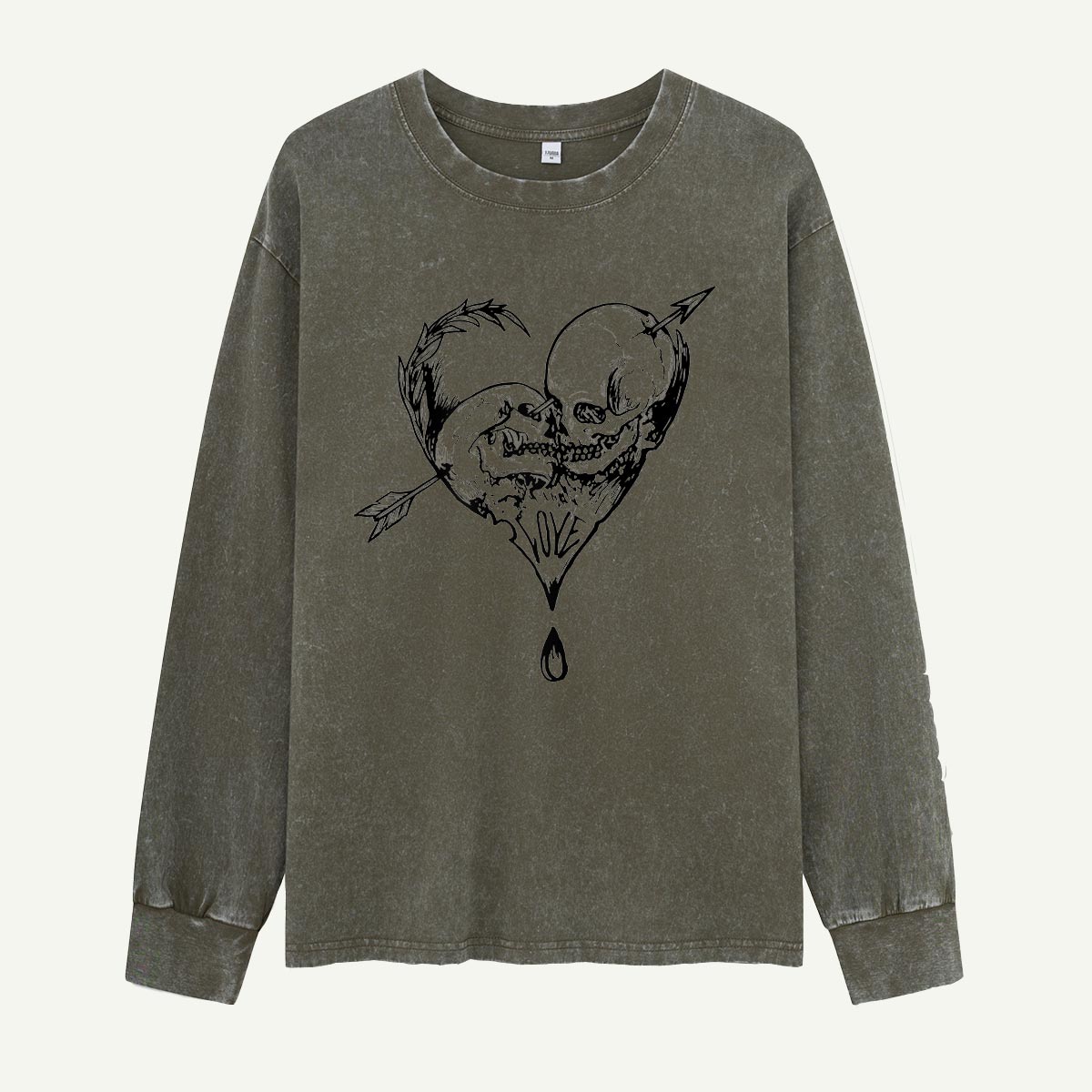 Skullmates in Love Washed Long Sleeves