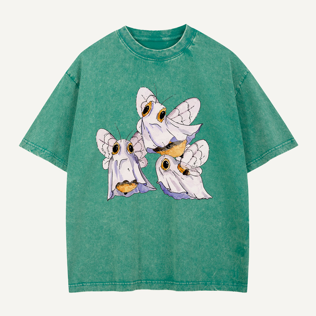 Moths Under the Sheets Washed T-Shirt