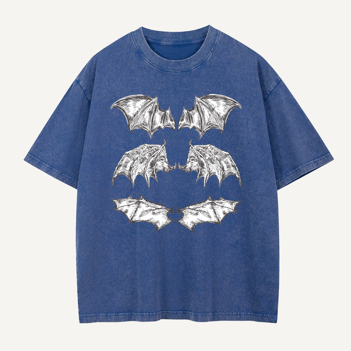 A Study in Bat Wings Washed T-Shirt