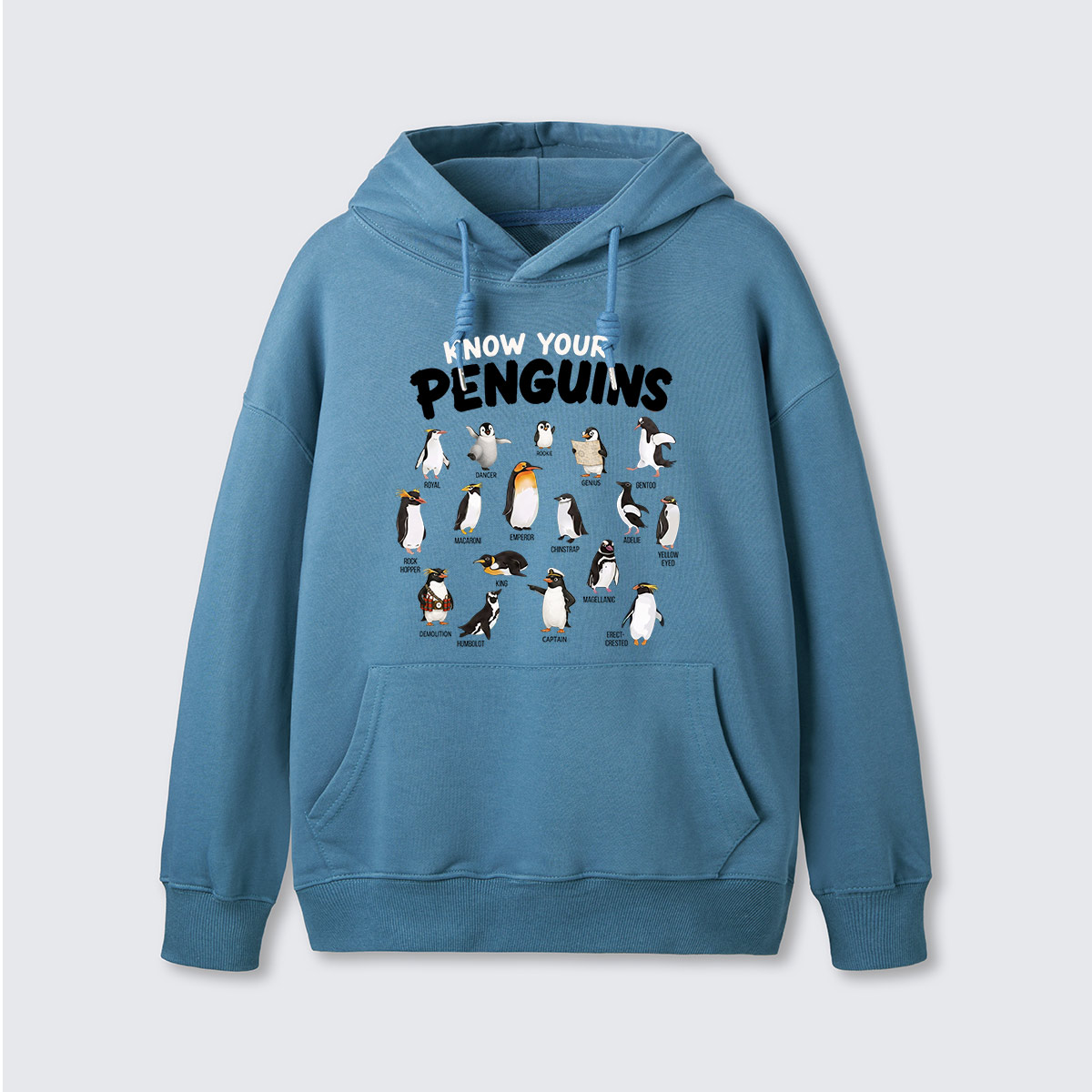Know Your Penguins Penguin Species Hoodie