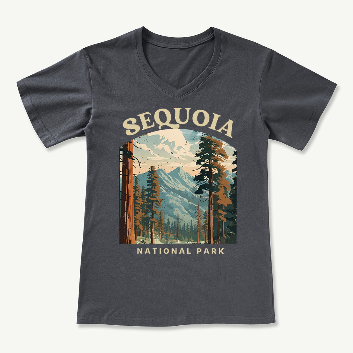 Sequoia National Park Giant Sequoia V-neck T-Shirt