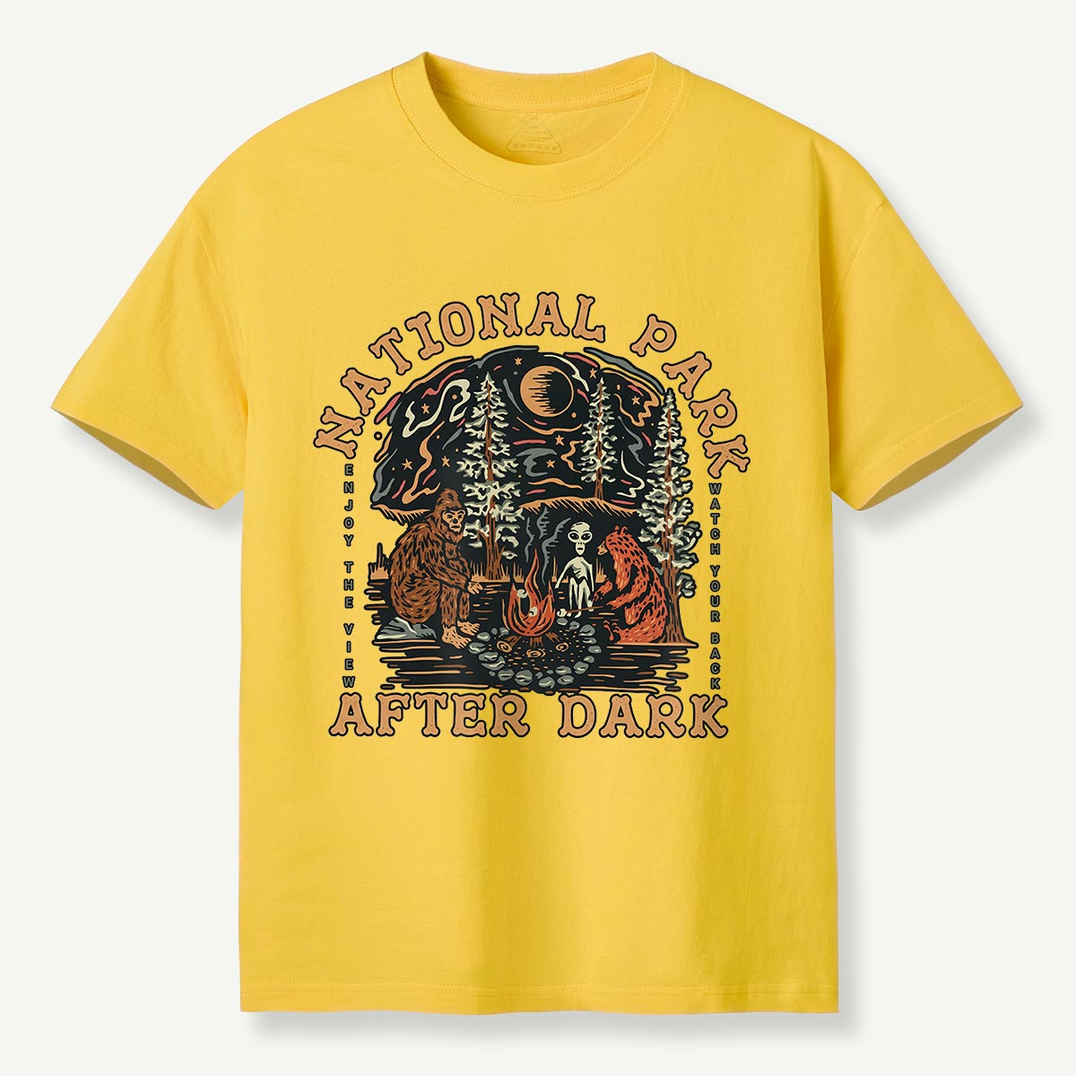 National Park After Dark Campfire Night T-Shirt