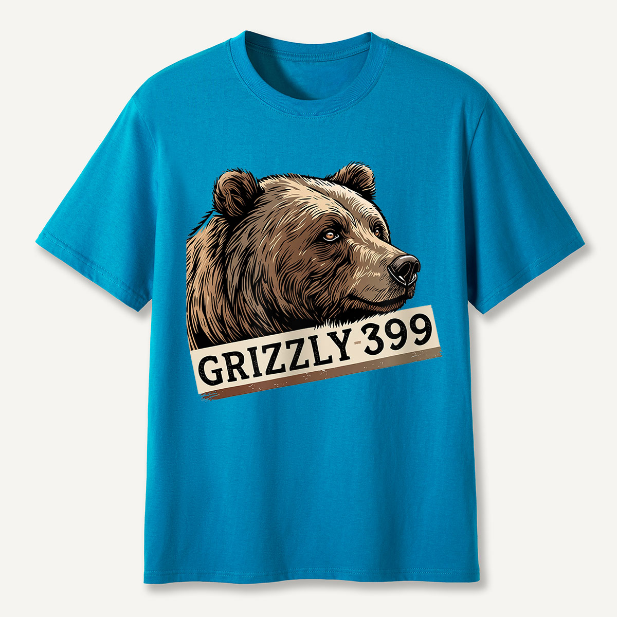 Grizzly 399 Portrait Lavender T-Shirt