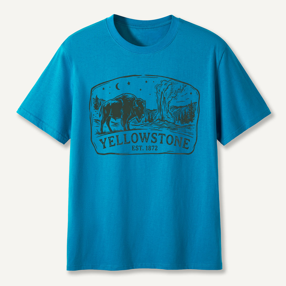 Yellowstone Est. 1872 Bison Geyser T-Shirt