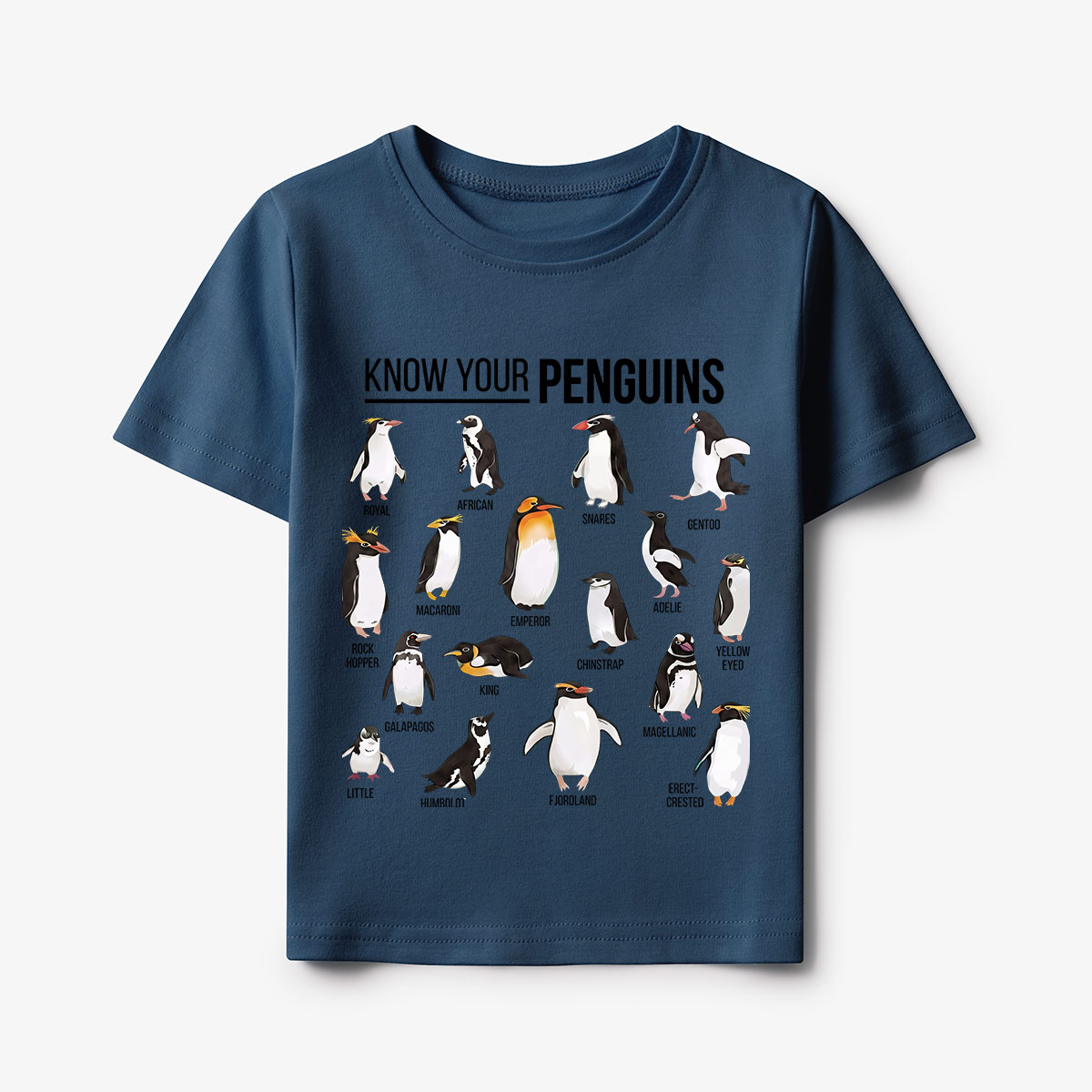 Know Your Penguins Kids T-Shirt