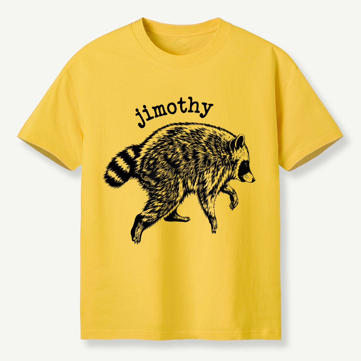 Jimothy Classic Black Line Raccoon T-Shirt
