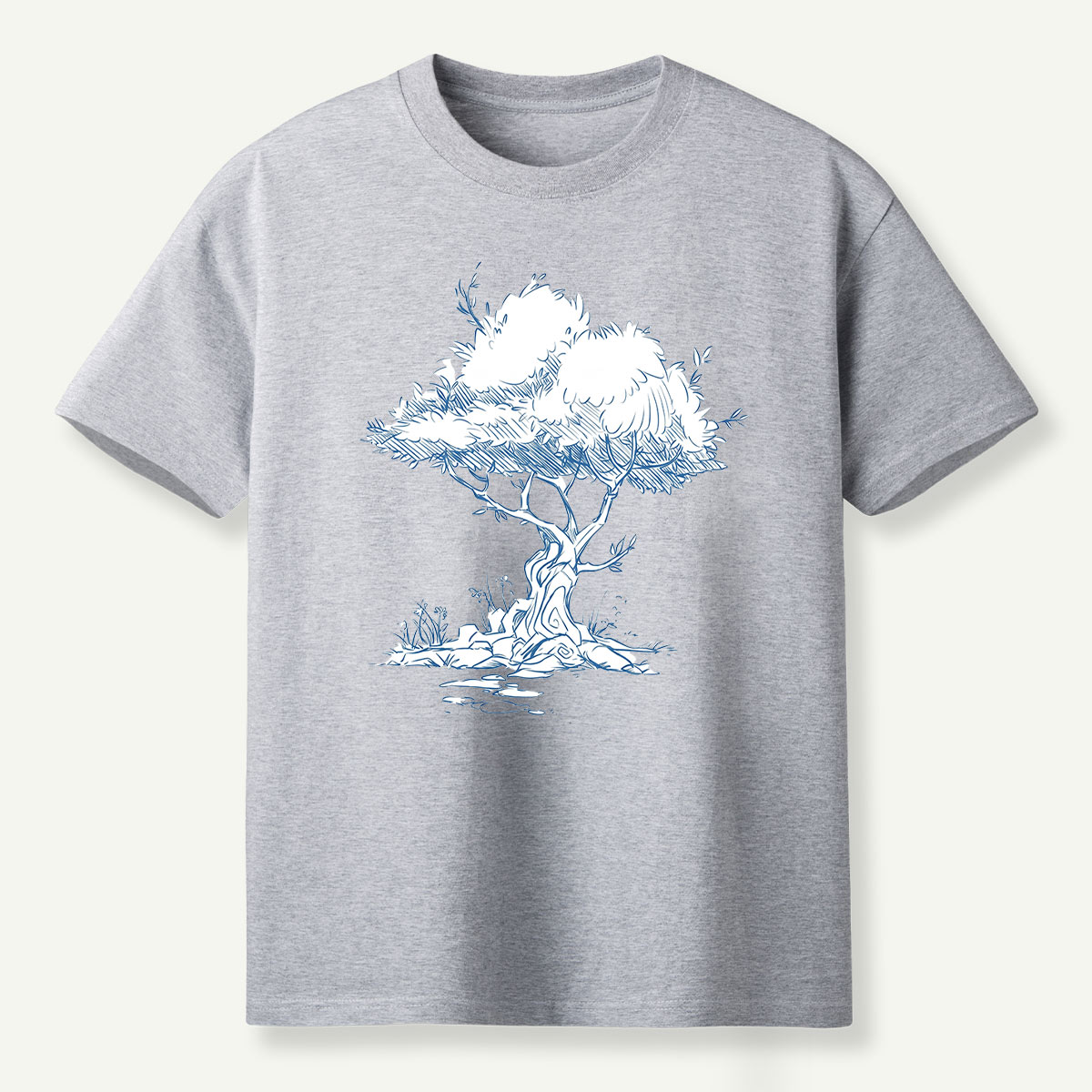 Wilderness Trail Map Line Art T-Shirt