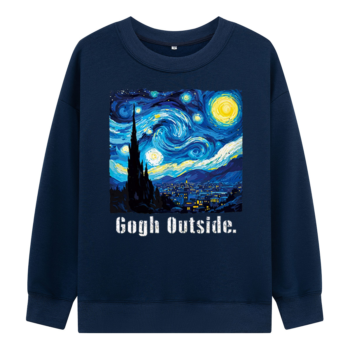 Swirl Night Sky Gogh Outside Sweatshirts