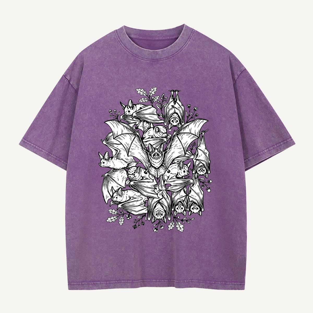 The Whole Bat Crew Is Here Washed T-Shirt