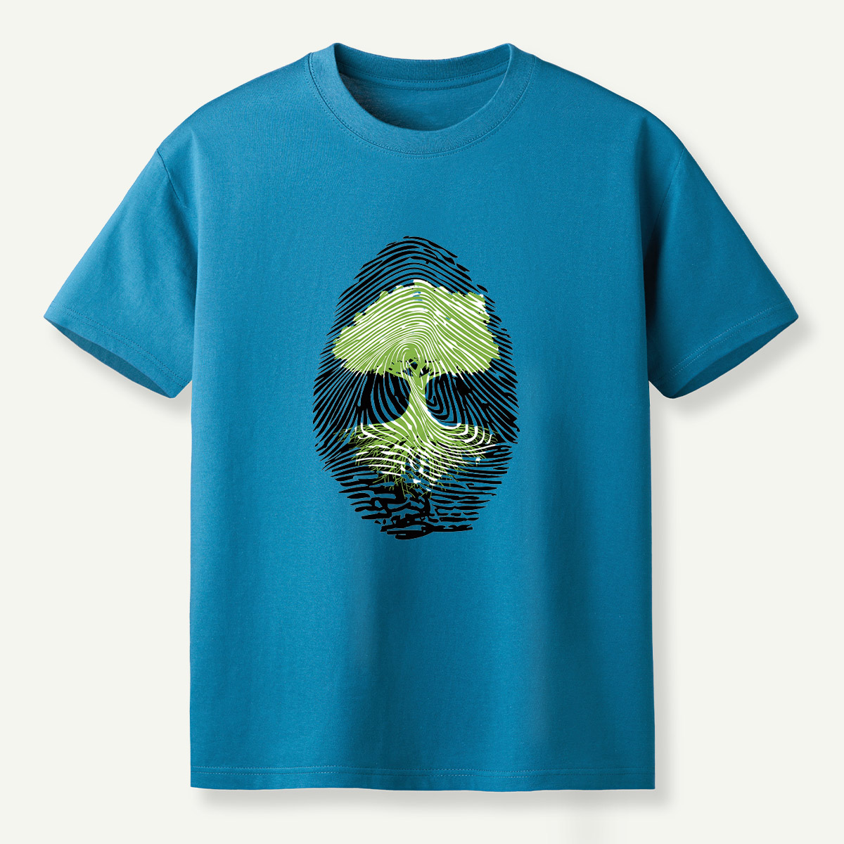 Tree Fingerprint Nature Symbol T-Shirt