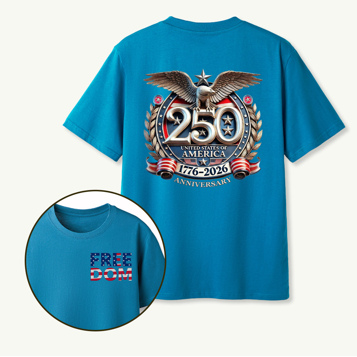 250 United States of America 1776‑2026 Anniversary Eagle T‑Shirt