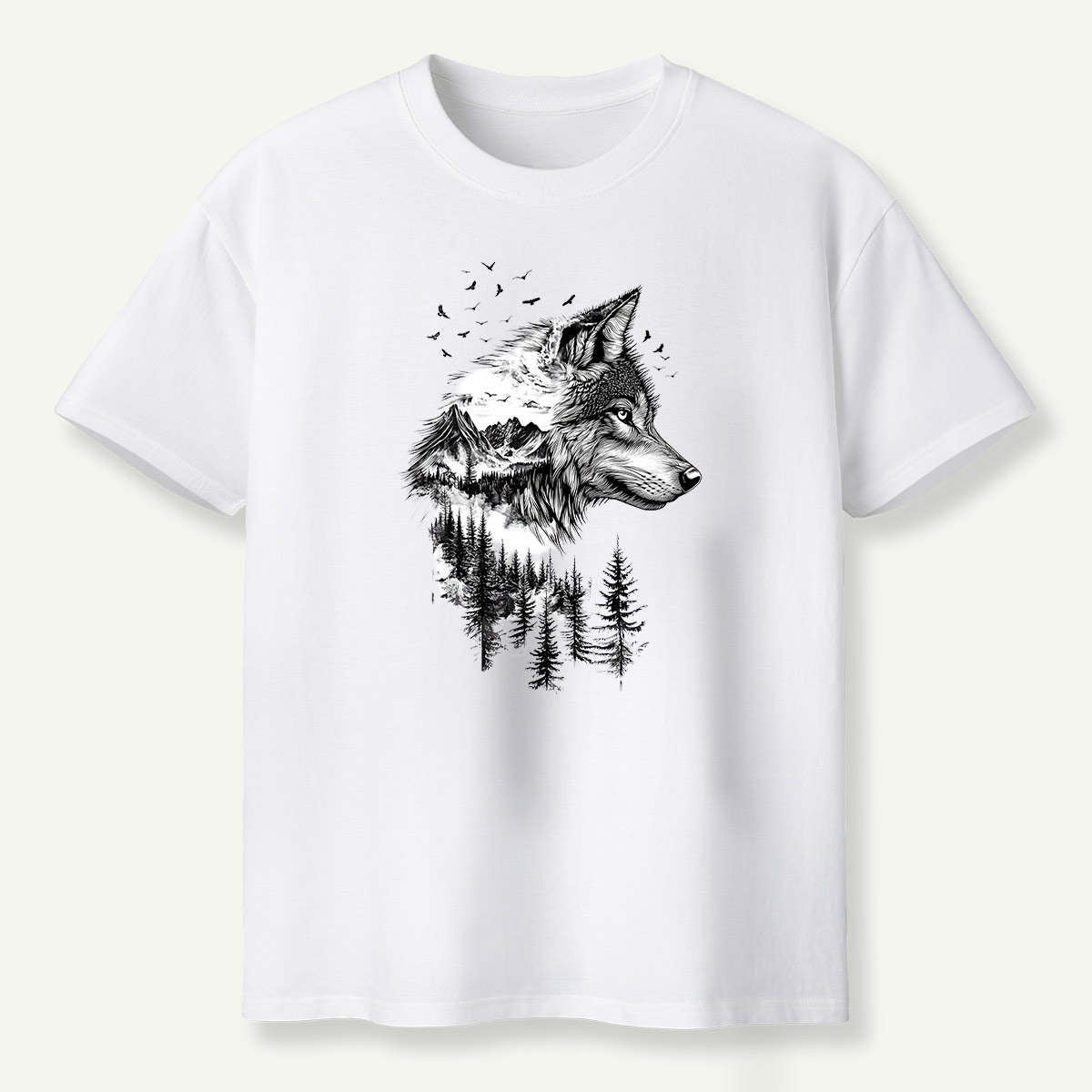 Fox Forest Ink Portrait T-Shirt