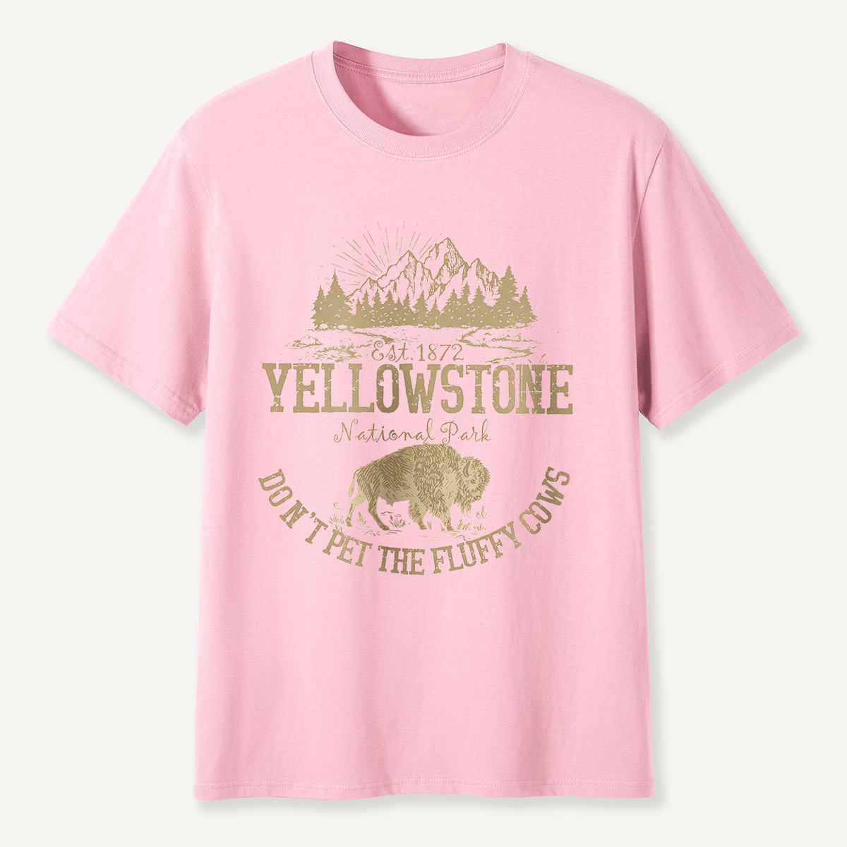 Do Not Pet the Fluffy Cows Yellowstone Sun T-Shirt