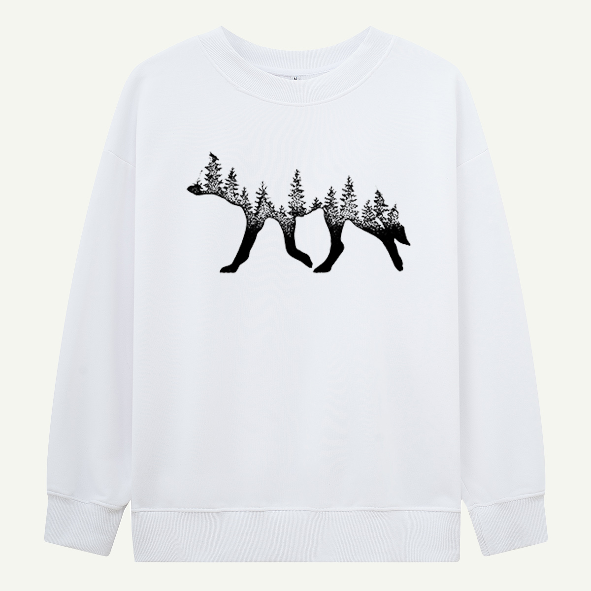 Forest Silhouette Bear Landscape Sweatshirts