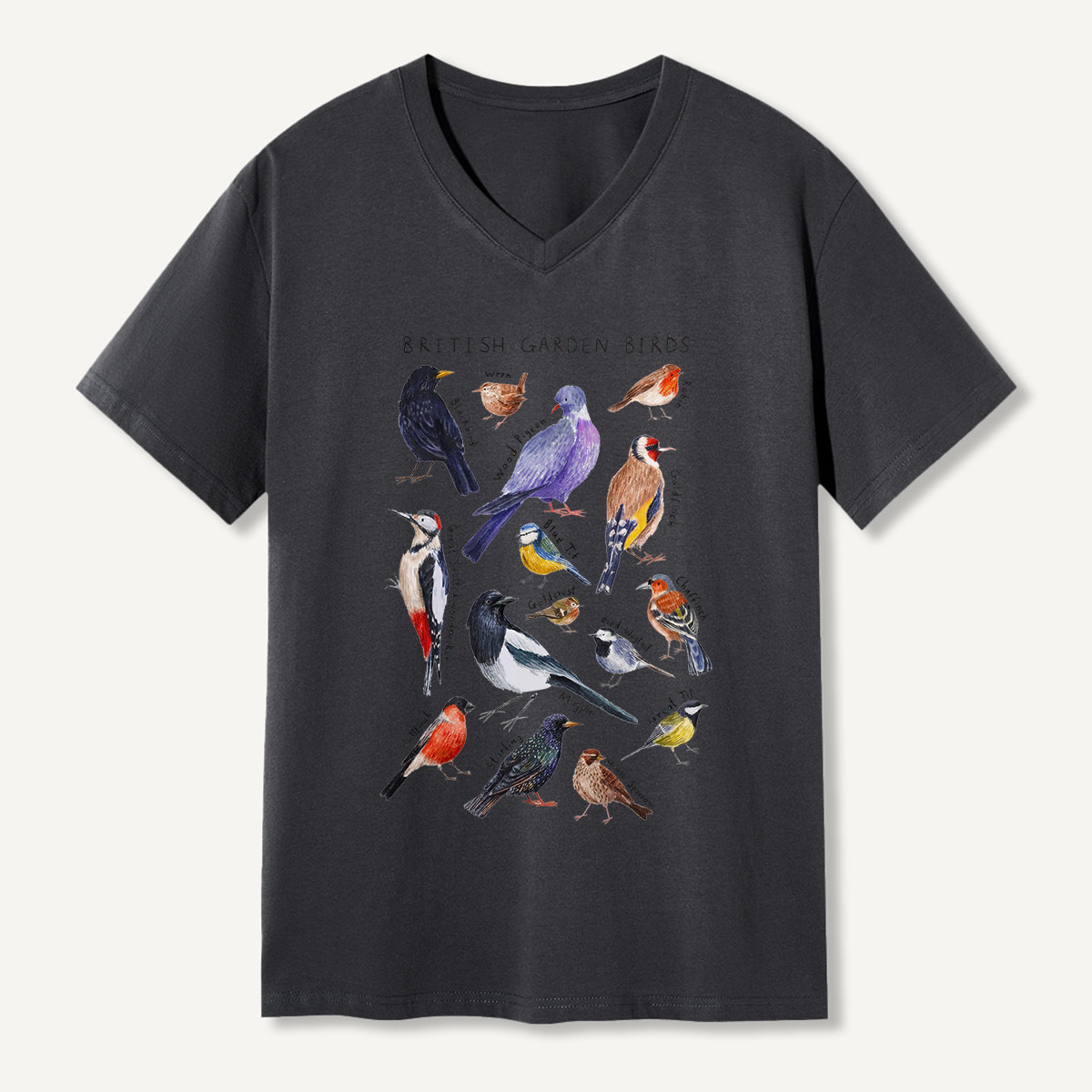 Botanical Garden Birds Wildlife Birdwatching V-neck T-Shirt