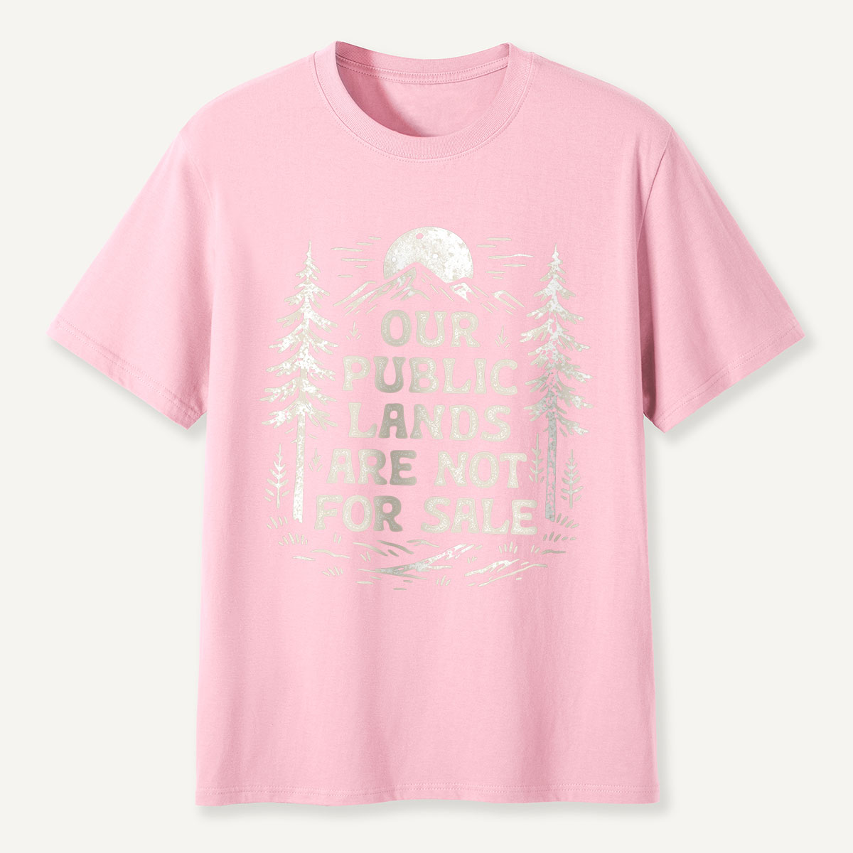 Our Public Lands Are Not for Sale Moonlit Forest T-Shirt
