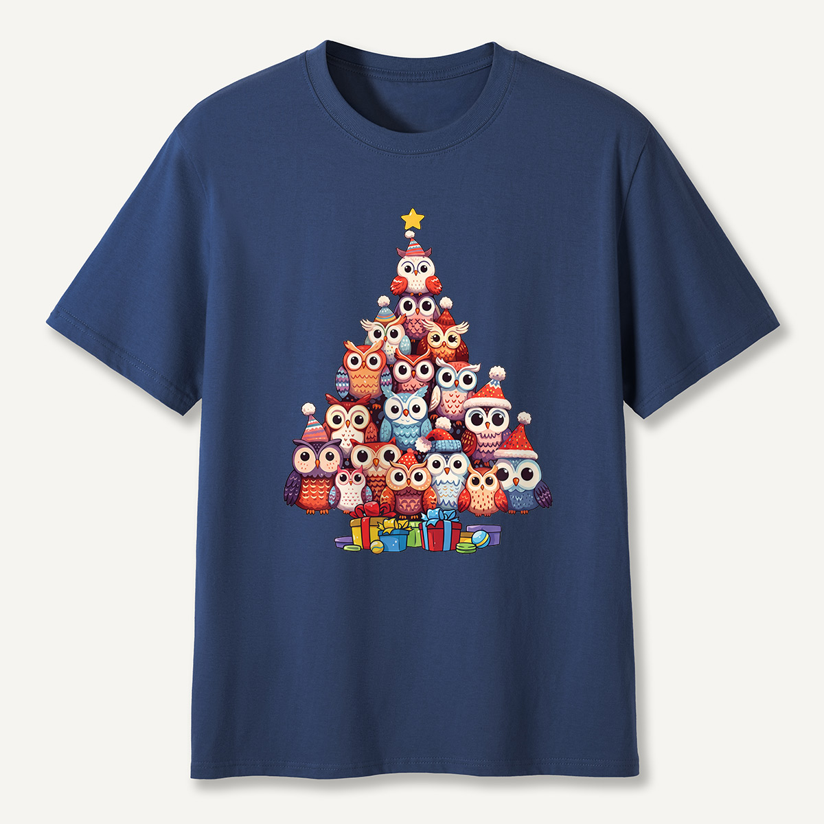 Owl Christmas Tree T-Shirt