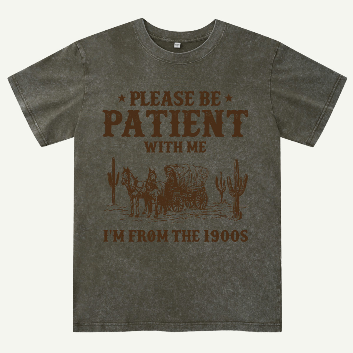 Please Be Patient With Me I'm From the 1900s Washed T-Shirt
