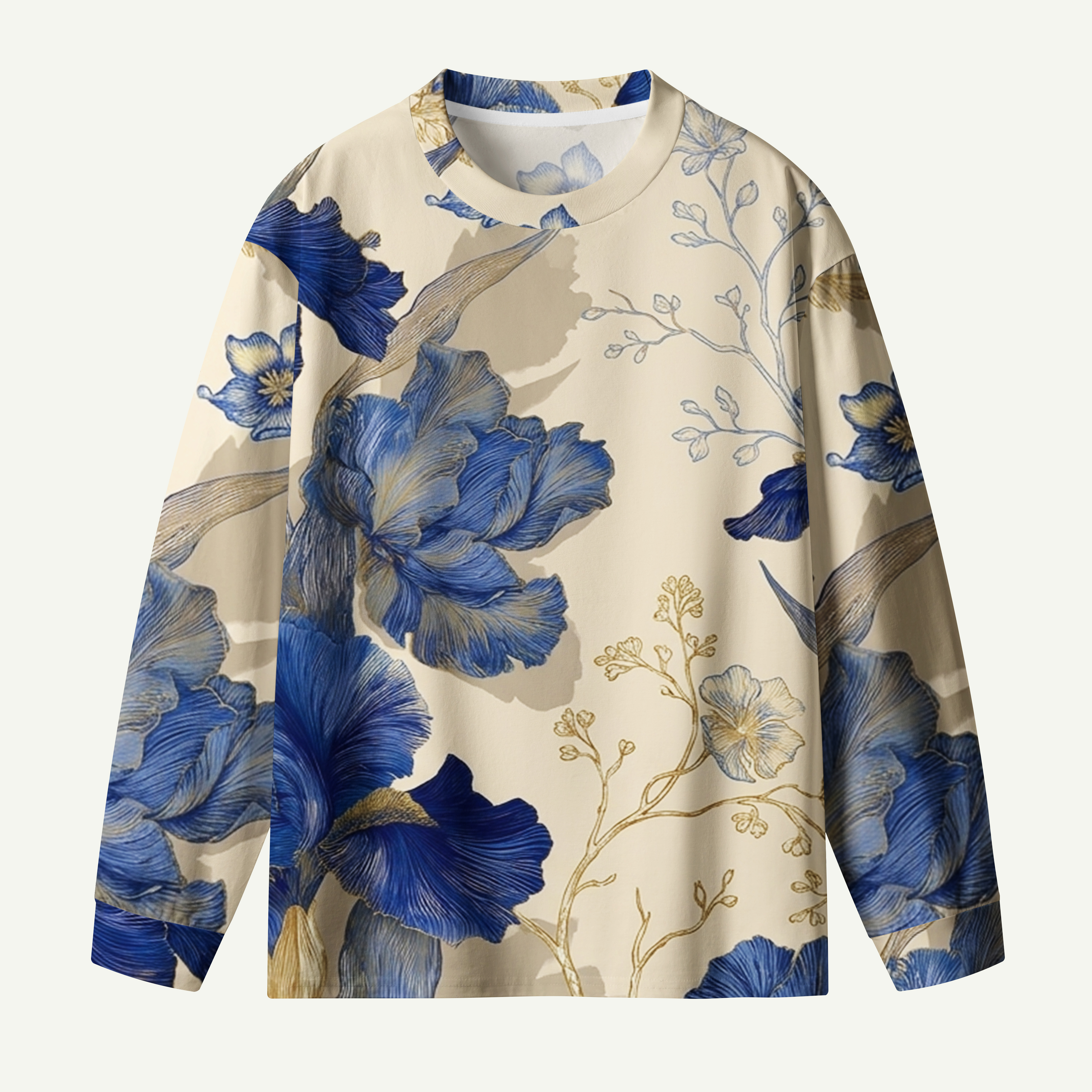Blue Mountain Haze Forestscape Premium Pure Cotton Long Sleeves