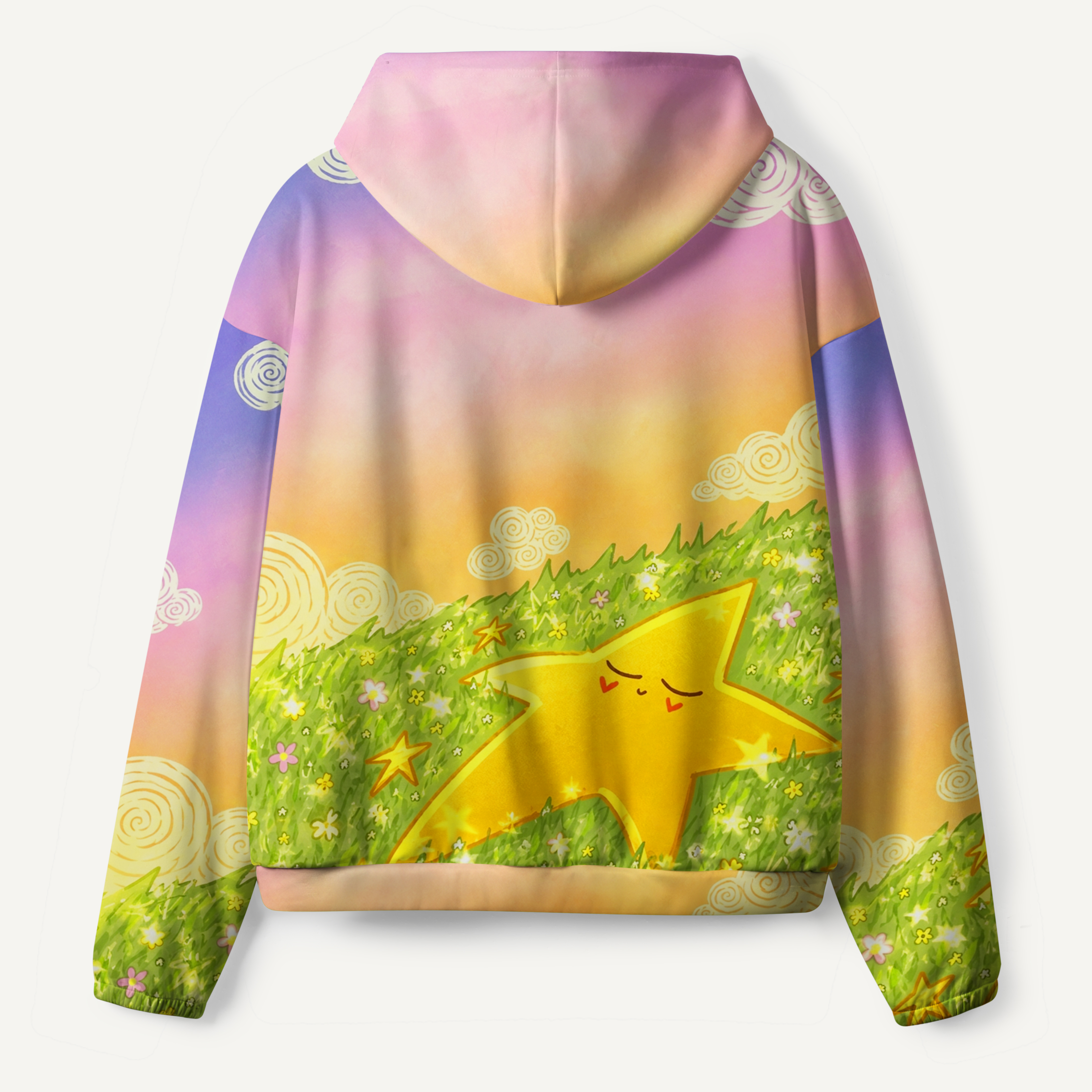 Actually My Grass Is Green Enough All-over Printed Hoodie