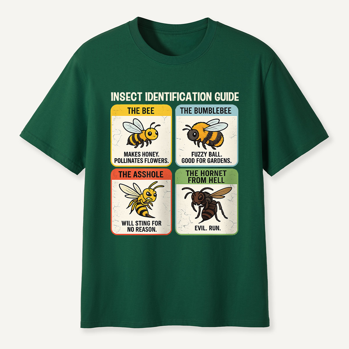 Funny Insect Identification Guide T-Shirt