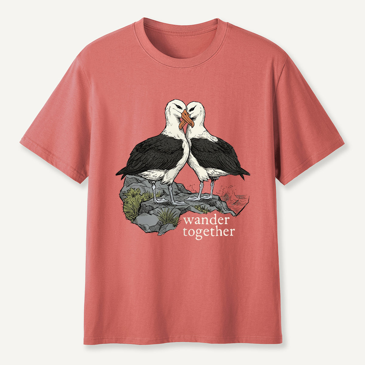 Two Seabirds Wander Together T-Shirt