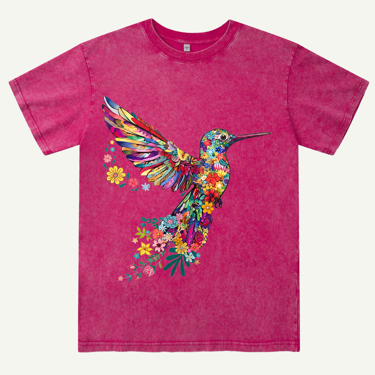 Animal Lover Hummingbird Washed T-Shirt