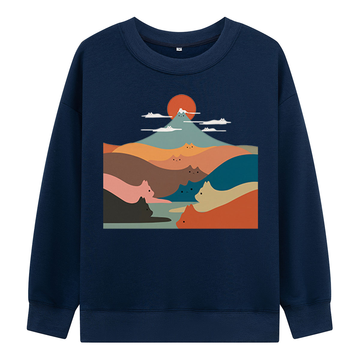 Cat Mountain Landscape Sweatshirts