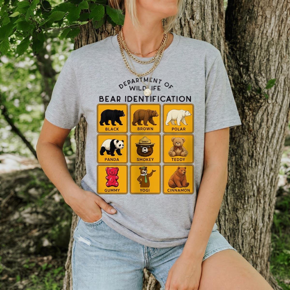 Department of Wildlife Bear Identification T-Shirt