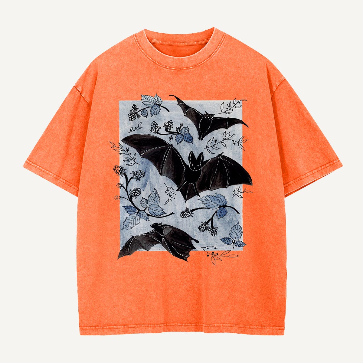Bats in the Brambles Washed T-Shirt