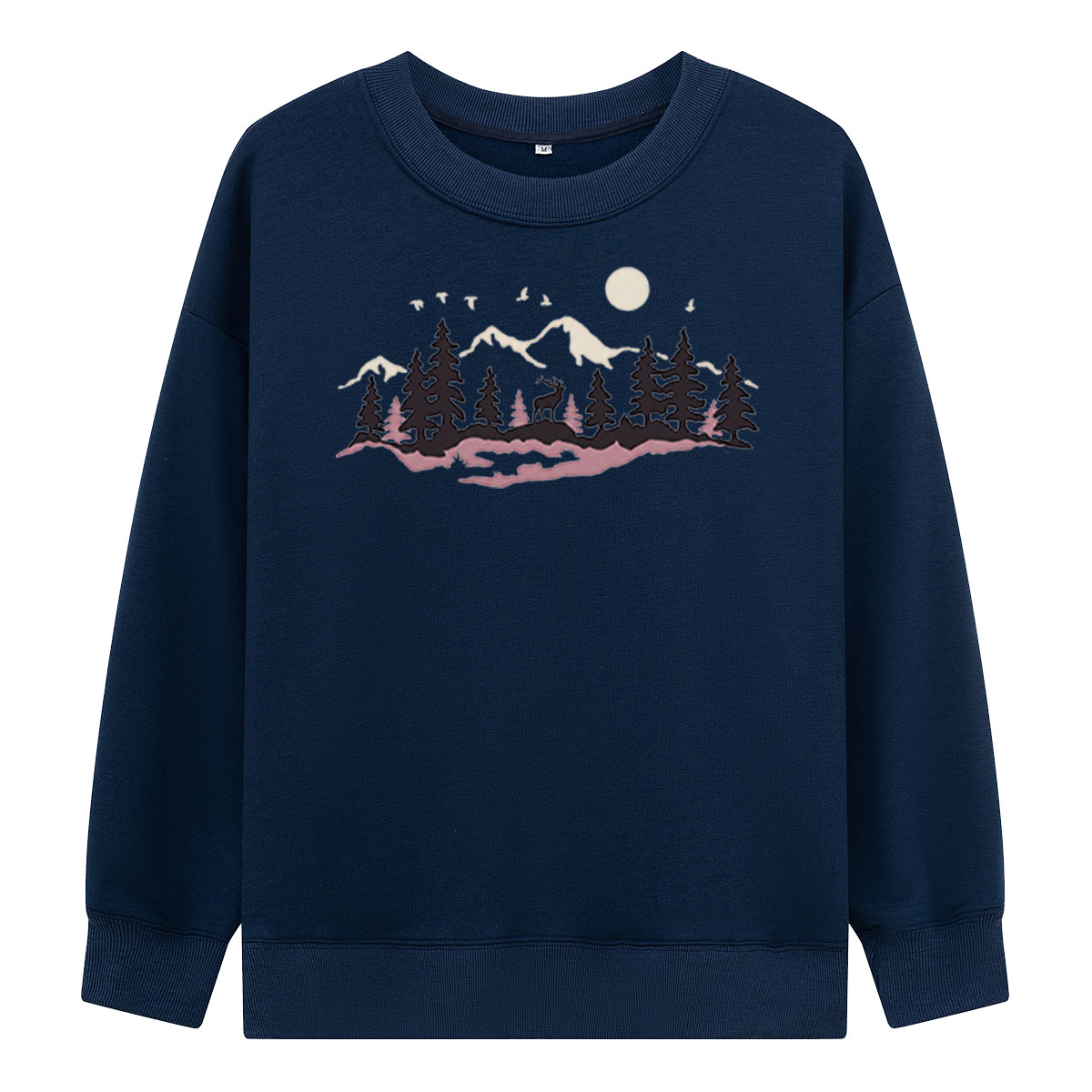 Tall Pines With Tiny Birds Sweatshirts