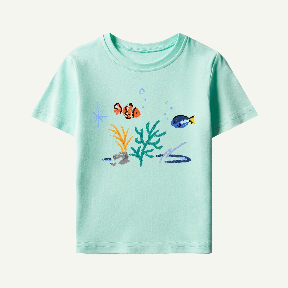 Colorful Reef Fish Underwater Kids T-Shirt
