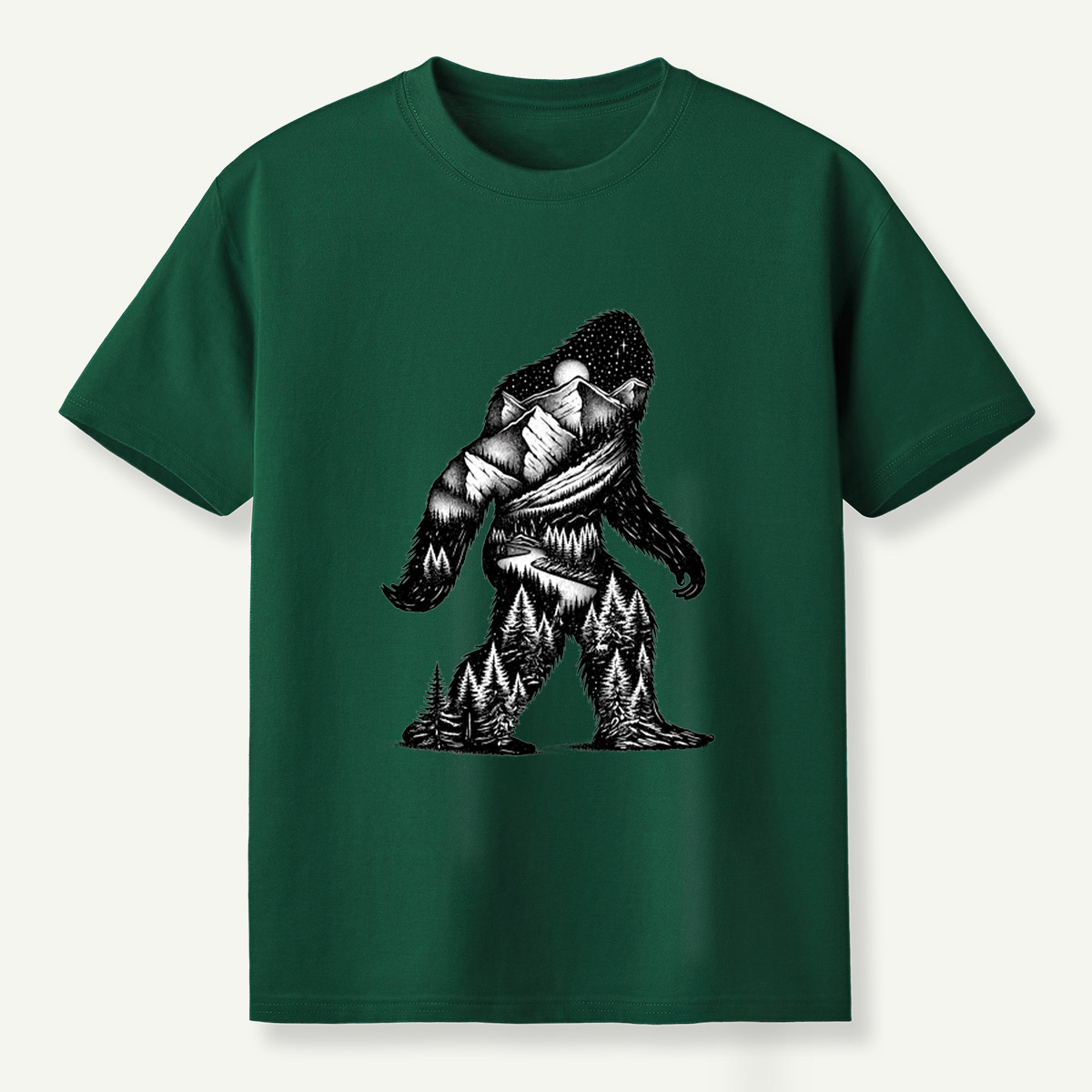 Gorilla Mountain Forest River Wilderness Silhouette T-Shirt