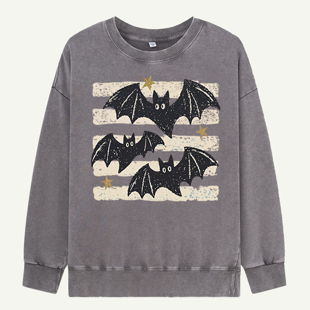 Three Bats After Dark Washed Sweatshirts