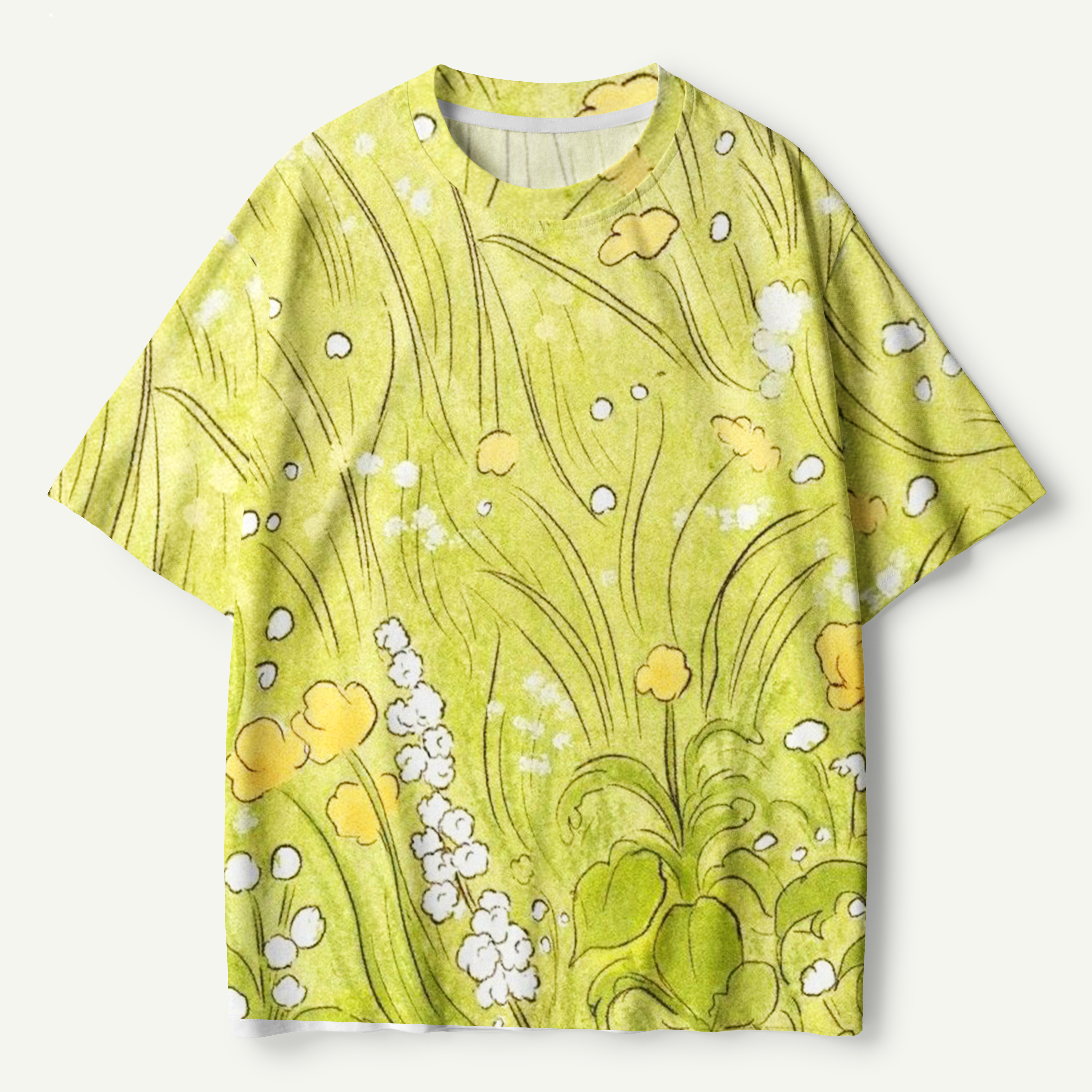 Soft Wildflower Meadow Garden Premium Pure Cotton Tee