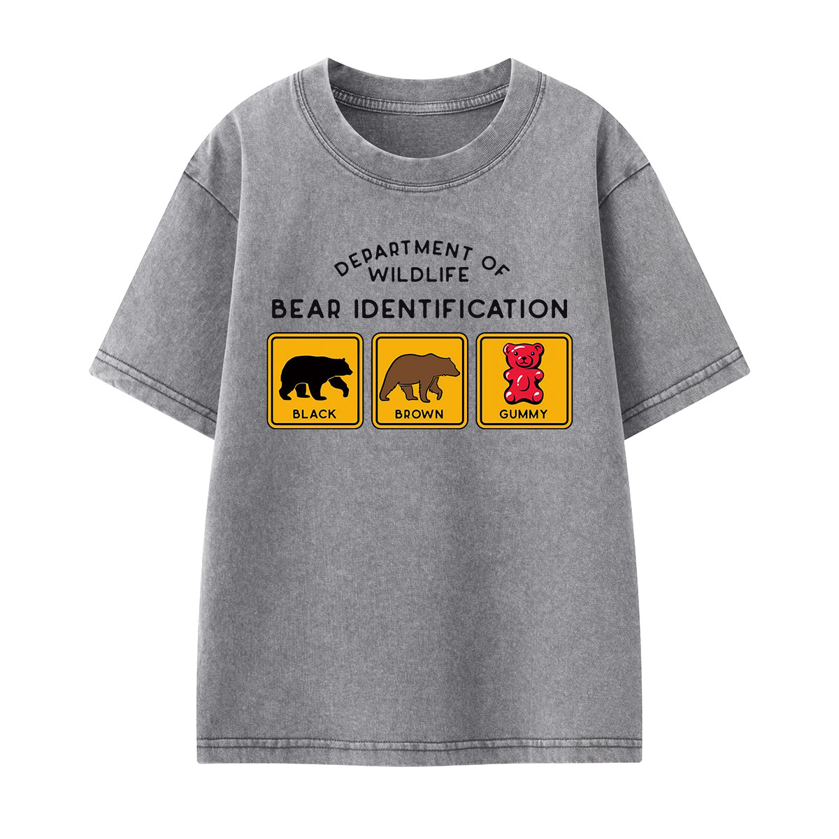 Bear Tee Cotton Classic Kids Washed T-Shirt