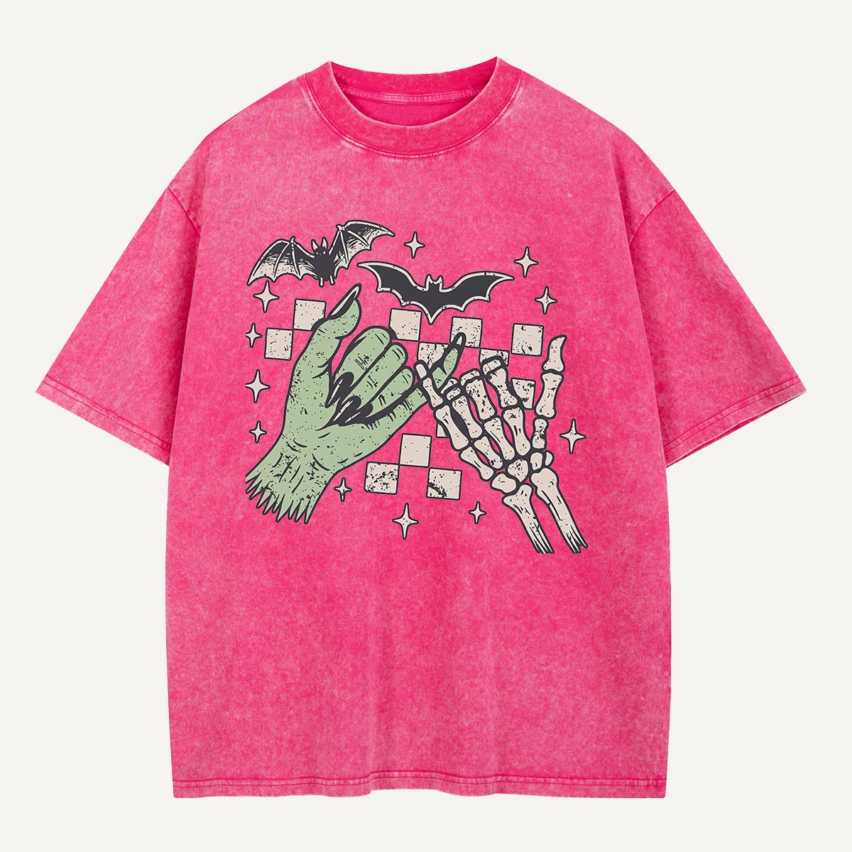  Bat Flight Pinky Promise Washed T-Shirt