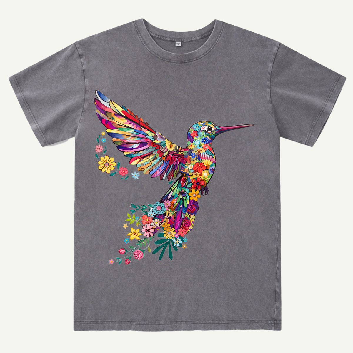 Animal Lover Hummingbird Washed T-Shirt
